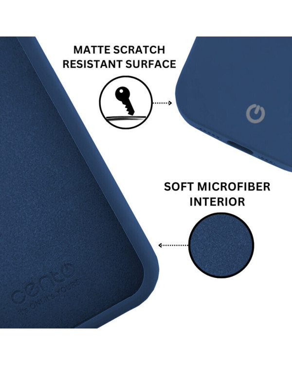 CENTO Case Rio Apple Iphone 12/12Pro Ocean Blue (Silicone) CENTO Case Rio Apple Iphone 12/12Pro Ocean Blue (Silicone)