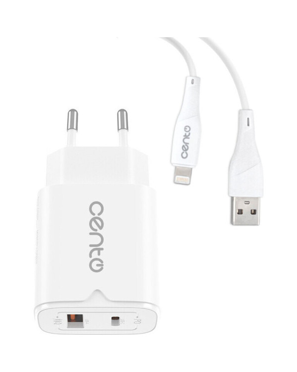 CENTO Wall Charger P216 FAST Iphone (TypeC+USB 30W)