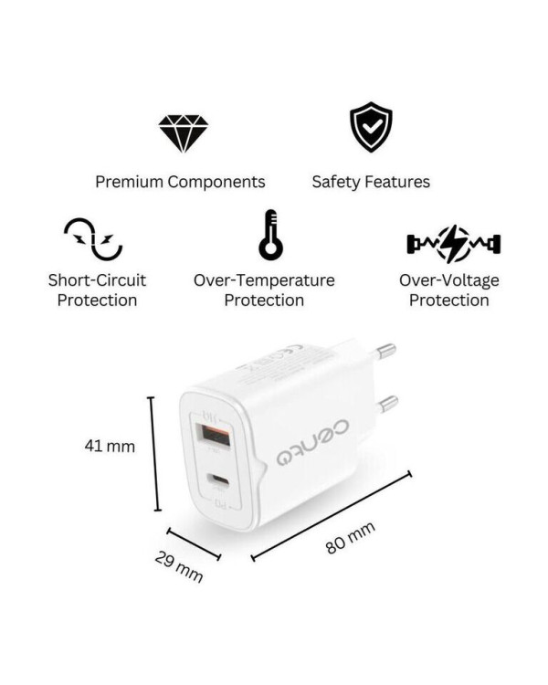 CENTO Wall Charger P216 FAST Iphone (TypeC+USB 30W)