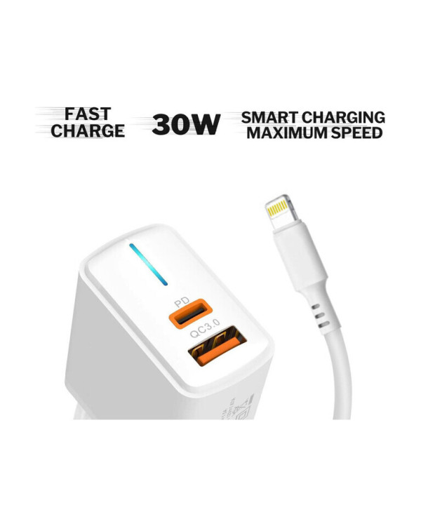 CENTO Wall Charger P216 FAST Iphone (TypeC+USB 30W)