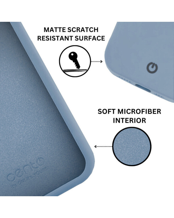 CENTO Case Rio Apple Iphone 14Plus Sky Blue (Silicone) CENTO Case Rio Apple Iphone 14Plus Sky Blue (Silicone)