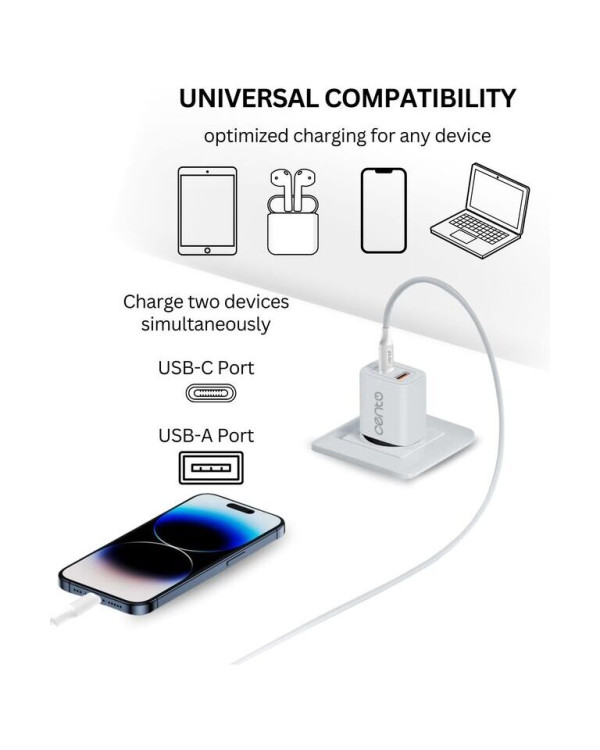 CENTO Wall Charger P216 FAST TypeC (TypeC+USB 30W)