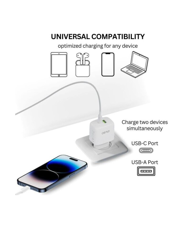 CENTO Wall Charger P216 FAST TypeC (TypeC+USB 30W)
