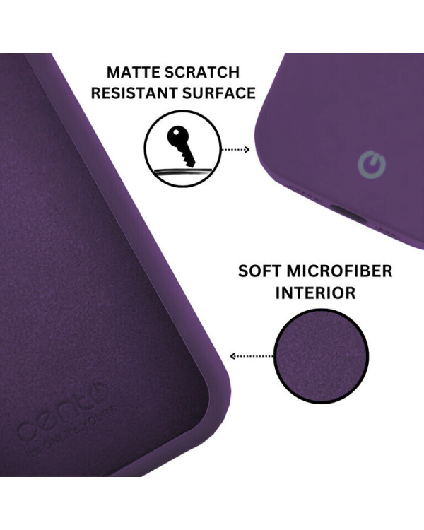 CENTO Case Rio Apple Iphone 14ProMax Orchid Purple (Silicone)