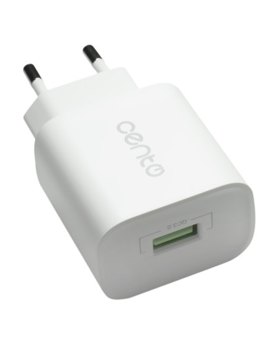 CENTO Wall Adapter P101 1USB(QC)/3A/18W White