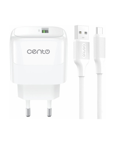 CENTO Wall Charger P211 FAST MicroUSB (USB 18W)