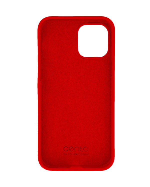 CENTO Case Rio Apple Iphone 14ProMax Scarlet Red (Silicone)