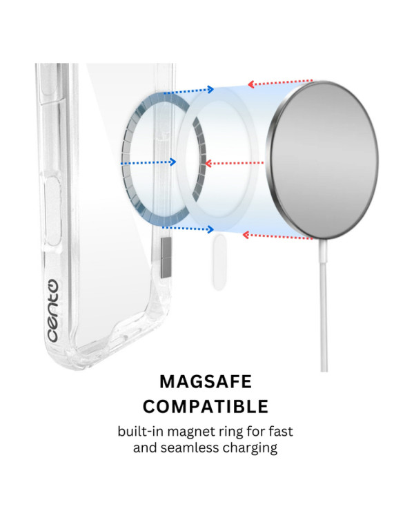 CENTO Case ComoPlus Apple Iphone 16e Transparent (MAGSAFE)