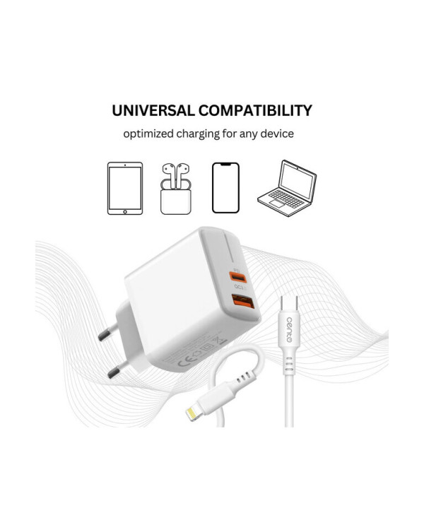 CENTO Wall Charger P216 FAST Iphone (TypeC+USB 30W)