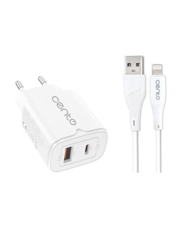 CENTO Wall Charger P216 FAST Iphone (TypeC+USB 30W)