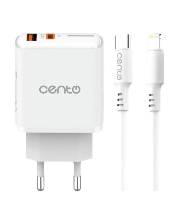 CENTO Wall Charger P216 FAST Iphone (TypeC+USB 30W)