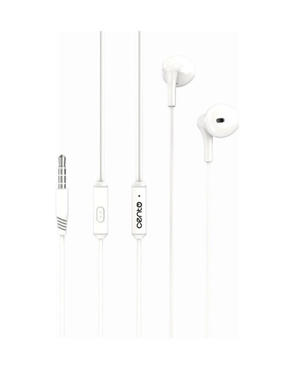 CENTO Earphones S102 Plastic White (Jack)