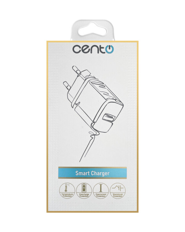 CENTO Wall Adapter P100 2USB/2A/12W White
