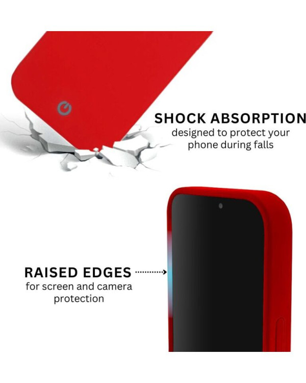 CENTO Case Rio Apple Iphone 14 Scarlet Red (Silicone)