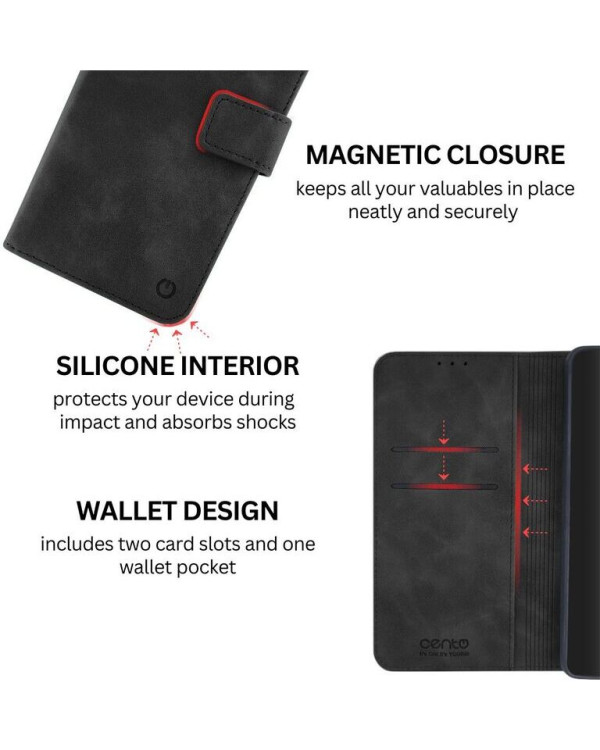 CENTO Case Lima Apple Iphone 12/12Pro Black CENTO Case Lima Apple Iphone 12/12Pro Black