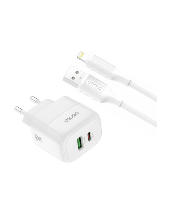 CENTO Wall Charger P212 FAST Iphone (TypeC+USB 20W)