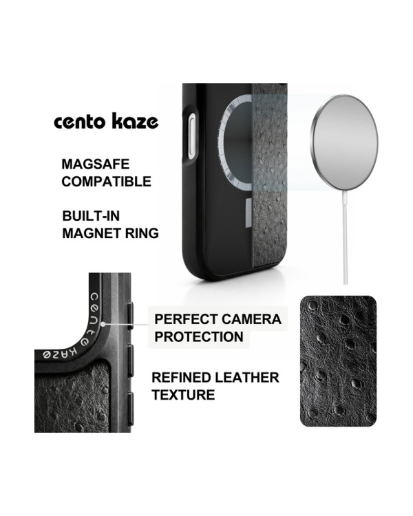 CENTO-K Case Noir Iphone 16 (3m Magsafe) G3