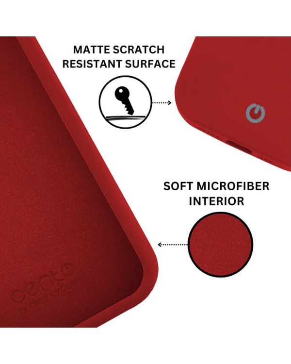CENTO Case Rio Apple Iphone 13Pro Cherry Red (Silicone) CENTO Case Rio Apple Iphone 13Pro Cherry Red (Silicone)