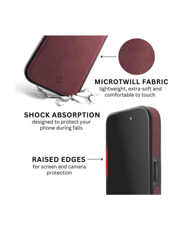 CENTO Case Napa Apple Iphone 15 Sangria Red CENTO Case Napa Apple Iphone 15 Sangria Red