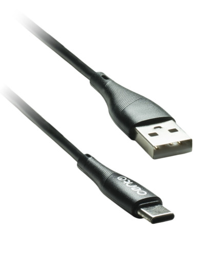CENTO Cable C101 TypeC-USB (1m,3A) Silicone Black