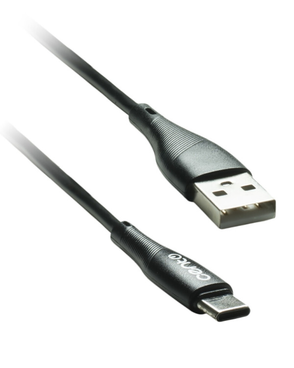 CENTO Cable C101 TypeC-USB (1m,3A) Silicone Black CENTO Cable C101 TypeC-USB (1m,3A) Silicone Black
