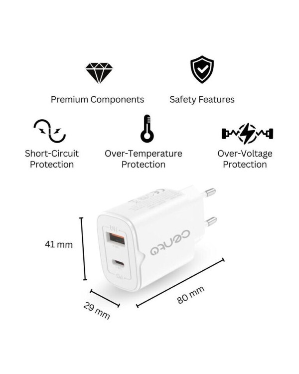 CENTO Wall Charger P216 FAST TypeC (TypeC+USB 30W)