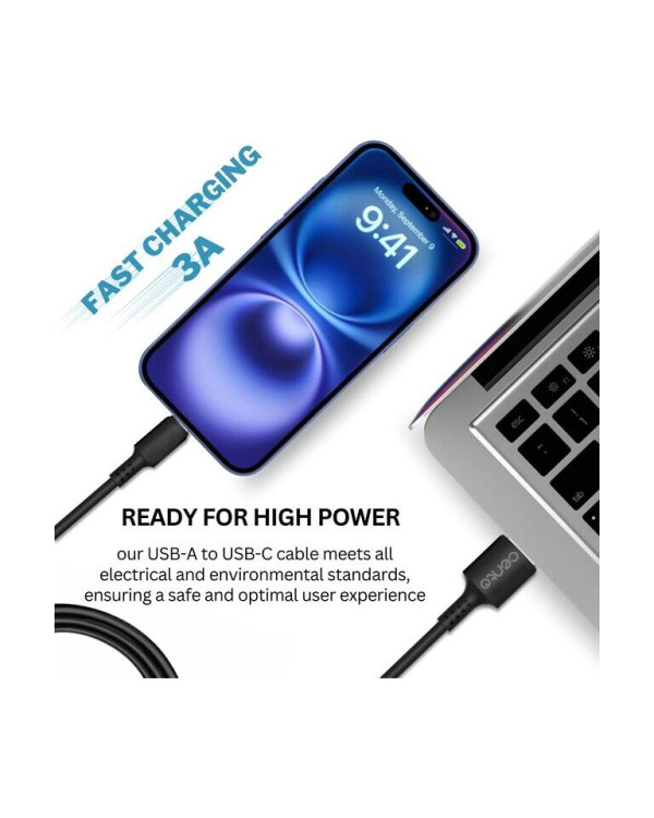 CENTO Cable C100 FAST TypeC-USB Black