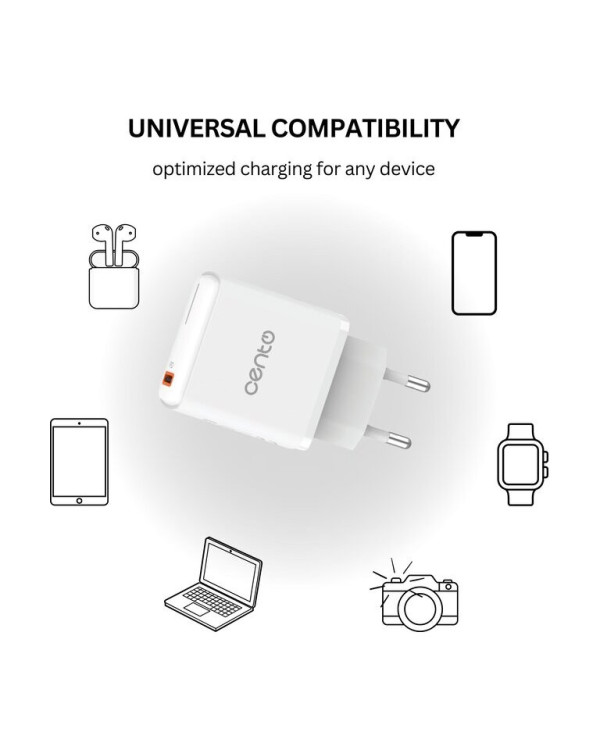 CENTO Wall Adapter P214 FAST TypeC 20W