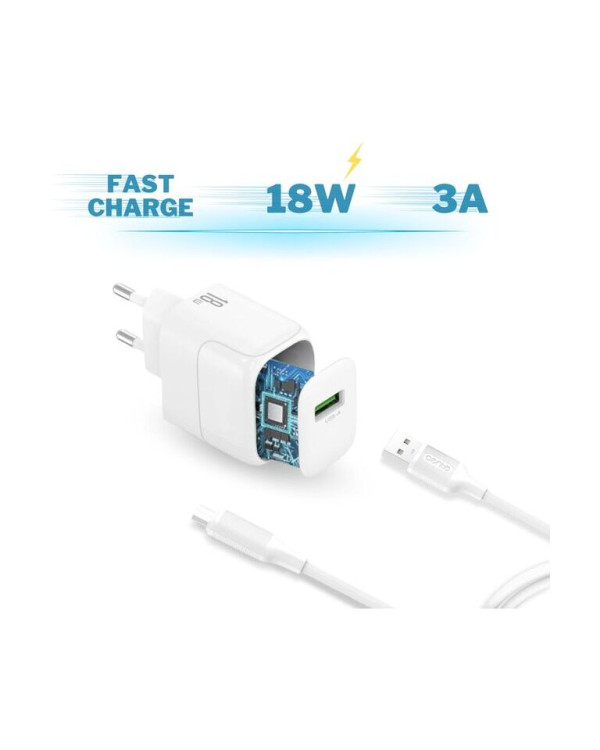 CENTO Wall Charger P211 FAST MicroUSB (USB 18W)