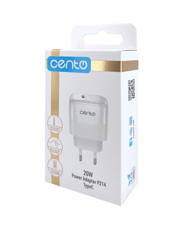 CENTO Wall Adapter P214 FAST TypeC 20W