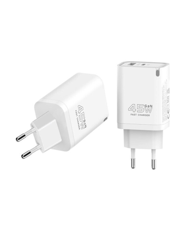 CENTO Wall Adapter P220 FAST (GaN) TypeC+USB 45W