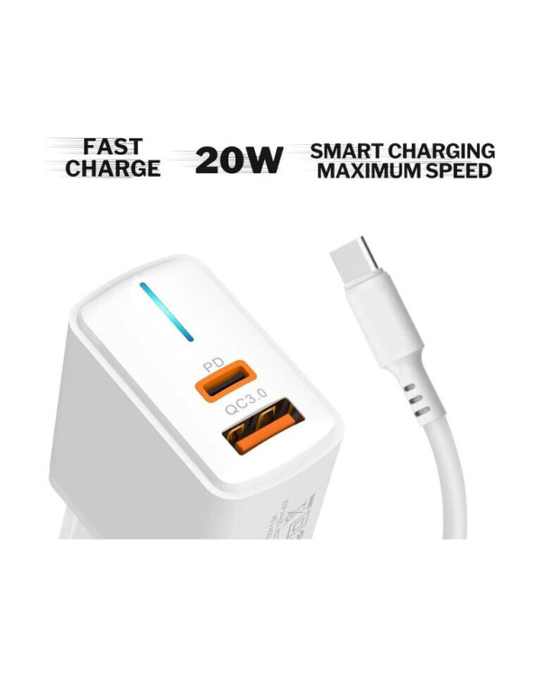 CENTO Wall Charger P212 FAST TypeC (TypeC+USB 20W) CENTO Wall Charger P212 FAST TypeC (TypeC+USB 20W)