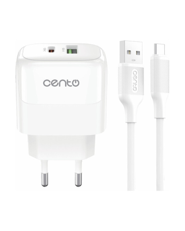 CENTO Wall Charger P212 FAST TypeC (TypeC+USB 20W)