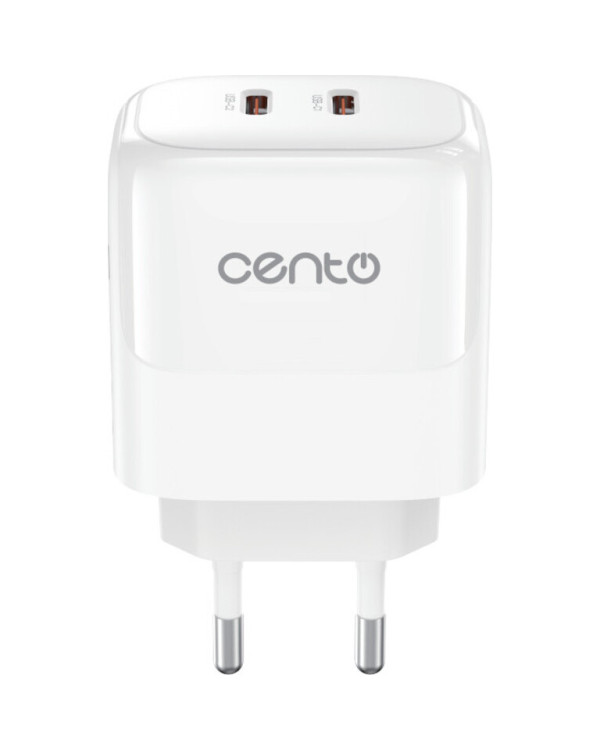 CENTO Wall Adapter P217 FAST (GaN) TypeC+TypeC 35W CENTO Wall Adapter P217 FAST (GaN) TypeC+TypeC 35W