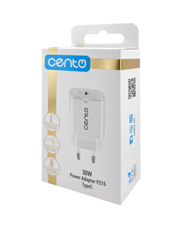 CENTO Wall Adapter P215 FAST TypeC 30W