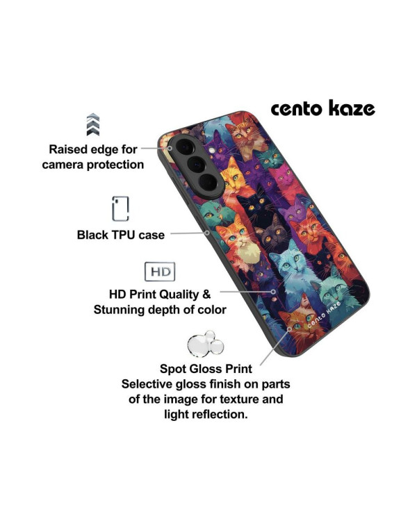 CENTO-K Case Neon Meow Samsung S24/S25 (1m) F1