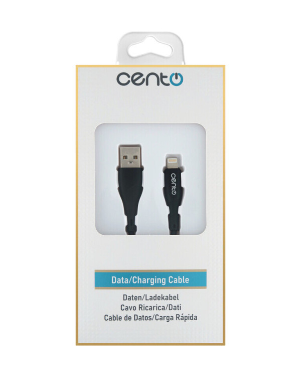 Cable CENTO C100 FAST Iphone-USB Black