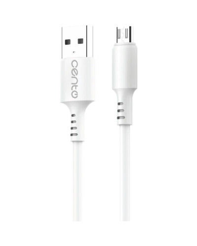 Cable CENTO C100 FAST MicroUSB-USB White