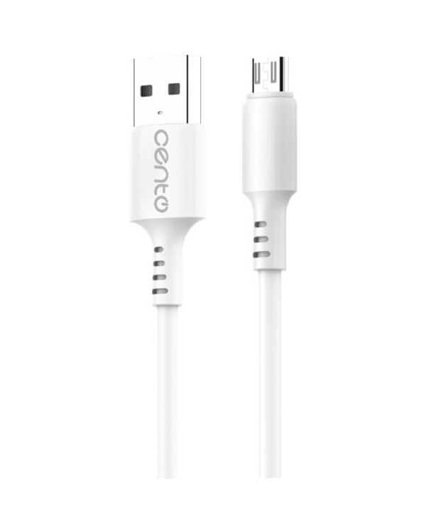 Cable CENTO C100 FAST MicroUSB-USB White
