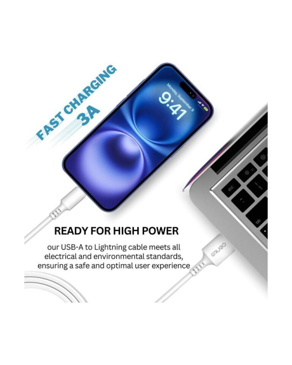 CENTO Cable C100 FAST Iphone-USB White