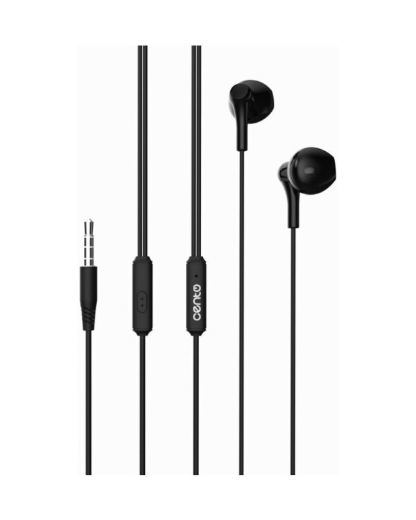 CENTO Earphones S102 Plastic Black (Jack)