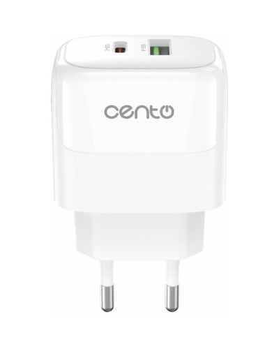 CENTO Wall Adapter P212 FAST TypeC+USB 20W