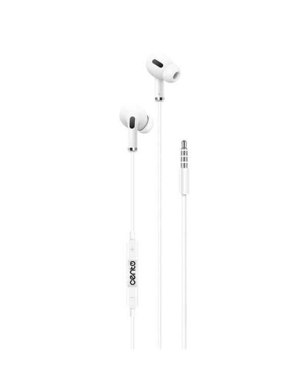 CENTO Earphones S100 Silicone White (Jack)